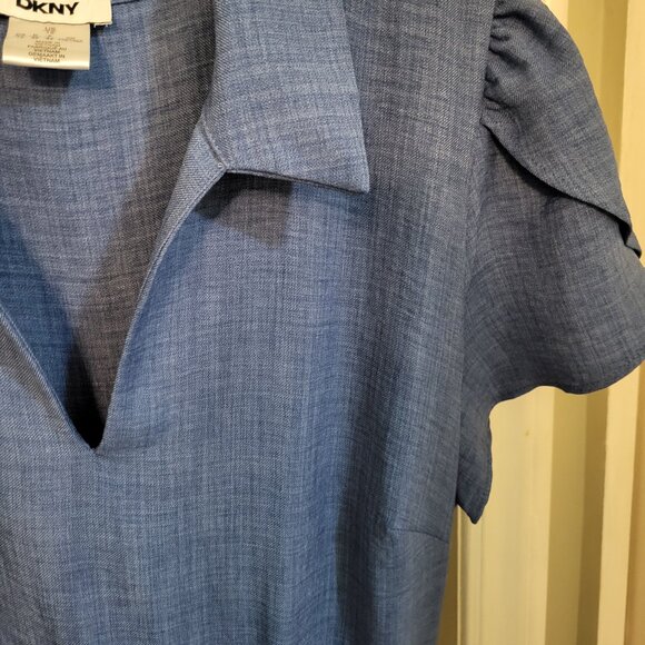 DKNY - Short Sleeves Dress - Size 12 - Picture 4 of 5